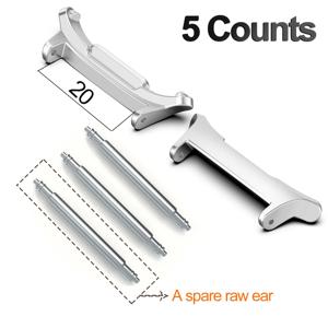 TEMU 5개/세트 2개 커넥터 + 3개 기본 이어 삼성 울트라 47mm 밴드 시계줄 스트랩 어댑터 20mm 24mm 26mm 팔찌 교체용 추가