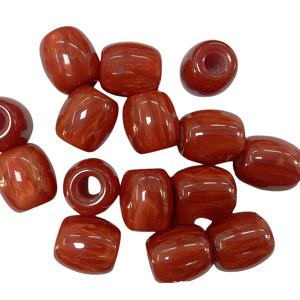 TEMU 10개의 새로운 수지 비즈가 16Mm*17Mm 크기이며, DIY 비즈 목걸이, 끈 클라스프, 패션 액세서리, 헤어 타이, 및 장식품에 적합합니다.