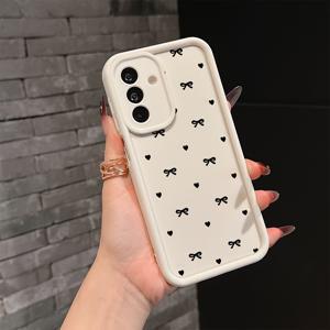 TEMU Y2K 하트 리본 폰 케이스 - 삼성 갤럭시 A26, A36, A55, A35, A06, A16, A14, A24, A34, A54, A15, A05S, A25, A23, A33, A53, A73, A13 4G/5G 호환 충격 방지 소프트 TPU 후면 커버