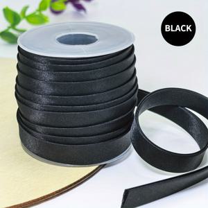 TEMU 다림질 필요 없는 광택 새틴 더블 폴드 바이어스 테이프 1.2cm x 12m | 청사 자수, 의류 솔기, DIY 공예용 멀티컬러 파이핑 리본