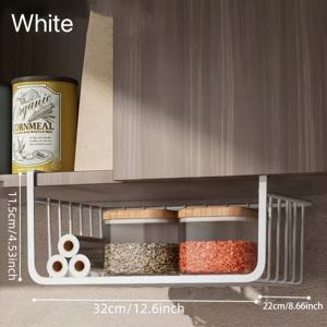 TEMU 대형 다기능 모던 수납함, 가정용 가을 장식용 - 주방, 기숙사, 책상에 걸 수 있는 바구니에 설치 불필요 - 튼튼한 금속 와이어 디자인의 다용도 층식 랙 - 공간 절약형 수직 수납 솔루션