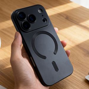 TEMU 휴대폰 케이스 - 아이폰 17 Pro Max Air 16 15 14 13 12 11 Pro Max Plus 카메라 보호 충격 방지 소프트 커버에 적합한 고급 무광 마그네틱 무선 충전 휴대폰 케이스