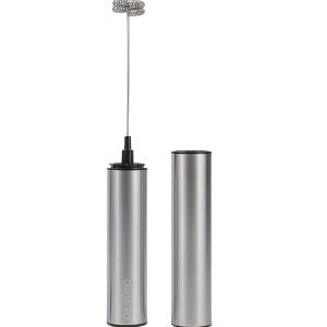 TEMU 충전식 스테인리스 스틸 우유 거품기 2단계 속도 라떼 카푸치노 홈 & 바리스타용