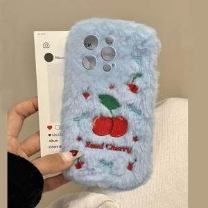 TEMU 휴대폰 케이스 - 휴대폰 케이스 - 체리 마우스 휴대폰 케이스는 S5, S6E, S7, S8, S9 Plus, S10 Ultra, S21E, S22/24/25 등 다양한 삼성 갤럭시 모델에 적합한 이상적인 보호 커버입니다. 입체적인 디자인을 특징으로 합니다.