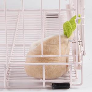 TEMU 귀여운 사과 모양 햄스터 침대 & 하우스 - 부드러운 반밀폐형 겨울용 따뜻한 침구, 햄스터, 생쥐, 소형 애완동물용 - 아늑한 둥지 덴, 조립 불필요