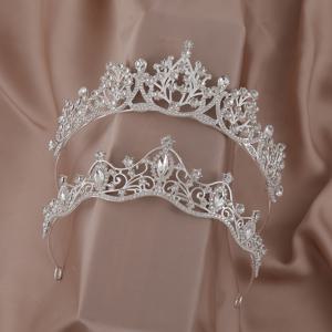 TEMU 2개 세트 우아한 라인스톤 신부 공주 왕관 헤어 액세서리 - 반짝이는 조각 합성 보석 디자인과 스타일 궁전 테마 왕관 헤어밴드, 결혼식, 생일 파티, 공식 행사에 완벽한 웨딩 주얼리/신부 헤어피스/신부 들러리 헤어피스/무대 의상