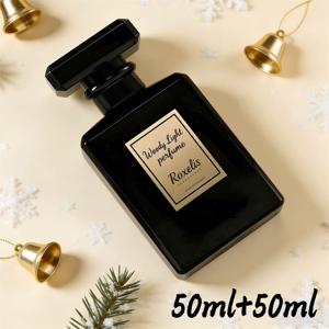TEMU [50ml+50ml]우디 남성 향수 놓치면 안 되는 크리스마스 선물 블랙 나이트 카니발 야간 파티용 지속 향기 자신감과 매력 향상 데이트와 모임 전용 놓치면 안 되는|향수