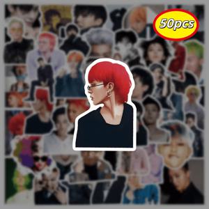 TEMU 50장 G-드래곤 권지용 스티커 - 아이코닉한 멋진 얼굴 & 시그니처 룩, 스크랩북, 다이어리, 폰케이스 장식, 팬 선물용 수집용 데칼
