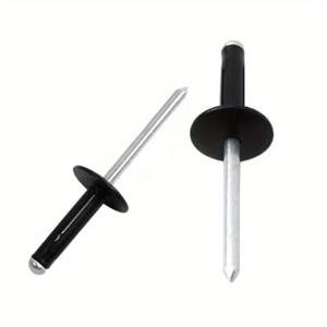 TEMU 50개 알루미늄 블라인드 리벳 - 폴리시 돔 헤드 푸시인 트라이폴드 리벳 - 구조적 응용 분야를 위한 대형 플랜지 블라인드 팝 리벳