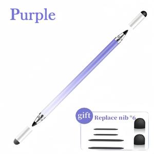 TEMU 터치스크린용 펜 - [4-in-1] 고감도 및 정밀 터치스크린 디스크 팁, 블랙 고무 팁 & 메쉬 파이버 팁, 모든 용량성 터치스크린 장치에 대한 범용