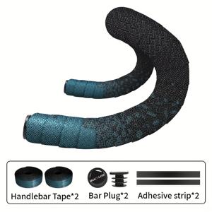 TEMU BUCKLOS 자전거 핸들바 테이프, 충격 흡수 설계, 로드 사이클링에 적합. 미끄럼 방지 레이싱 그립은 부드러운 PU 및 EVA 소재로 제작되었으며, 굽은 핸들바를 감싸기에 완벽합니다.