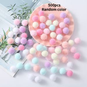 TEMU 500개 0.79인치 혼합 색상 탄성 폼폼, 스팽글 장식, 매우 부드러운 파티 장식, 선물 상자 채우기 재료, 공예 추가 재료