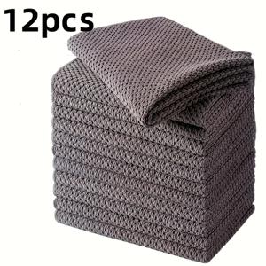 TEMU 12/6/3개입 초소프트 와플 천 주방 수건 - 빠른 건조, 흡수력 좋은 식기 세척 및 청소용