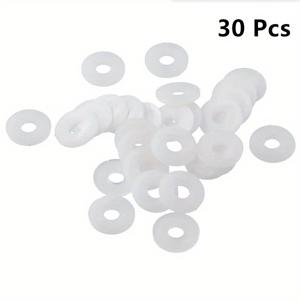 TEMU 30/50개 페인트 스프레이러 실링 개스킷 - 스프레이 건 연장 막대 및 팁 어댑터용 방수 플랫 와셔 워셔, 내구성 있는 플라스틱 누출 방지 액세서리, 도구 없는 설치, 부식 방지(페인트 떨어짐 방지), 페인트 스프레이어 건