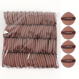 TEMU 100개 쿠션 메이크업 스펀지, BB 크림, 파운데이션, 루스 파우더 블렌딩에 완벽합니다. 콥서, 블러셔 혼합에도 사용 가능합니다.