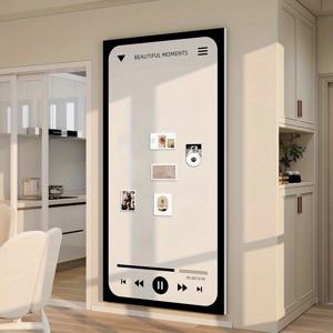 TEMU 신규 플레이어 패턴 포토 월 펠트 보드 디스플레이, 창의적인 메시지 패드 - 스터디룸, 거실, 침실 & 사무실 장식용 접착식 게시판 (무드릴 설치 가능)