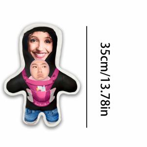 TEMU 1 맞춤형 사진 베개, 핑크 - 아버지의 날, 어머니의 날, 할로윈, 크리스마스 이브, 데이, 생일, 개인화 기념일, 추모의 날, 추수감사절, 부활절, 만우절, 카니발 시즌, 라마단, 이드 알피트르, 이드 알아드하, 국경일에 적합