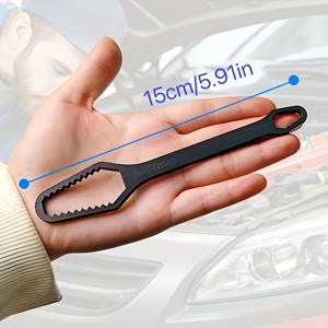 TEMU 헤비 듀티 다용도 렌치 - 조절 가능한 더블 헤드(3-17mm)가 있는 수동 자가 조임 소켓 공구, 빠른 인체공학적 그립 특징 - 전원 불필요, 자동차, 가정 및 전문가 수리용 휴대용 - 헤비 메탈 구조