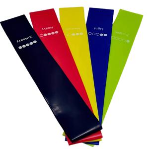 TEMU 허벅지, 종아리, 엉덩이, 팔 등 근력 트레이닝을 위한 5-40파운드 저항 밴드 5개 세트