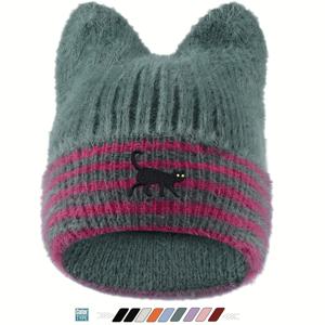 TEMU 크리스마스 테마 고양이 자수 비니, 패셔너블 반짝이 방한 무브랜드 모자 남녀공용 아웃도어 가벼운 편안한 겨울용 보온 스컬 캡 아빠 엄마 캐주얼 스포츠 레저 모자 실내/야외 보호 헤드커버 낚시 등산 스키 | 할로윈 휴일 기념일 가족 친구 선물