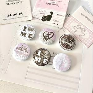 TEMU 25mm 폴카 도트 멜로디 노트 시리즈 풀 세트 브로치 배지 고급 감성 장식