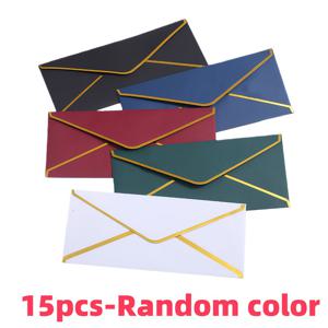 TEMU 15개 럭셔리 자동 밀봉 호일 봉투 골드 왁스/실 포함 - 우아한 웨딩 초대장, 감사 카드, 결혼식, 생일, 기업 행사용 - 5가지 색상 (마룬, 그린, 네이비, 버건디, 다크 블루)|실링왁스