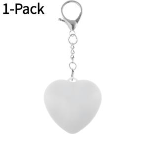 TEMU 하트 모양 미니 야간 조명 | 모던하고 간편한 디자인, 단색, 터치 컨트롤, 충전식 배터리, LED 에너지 절약, 가방 또는 테이블 장식용 휴대용|가방