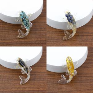 TEMU 4개 세트 코이 펜던트 미니 물고기 조각상 주얼리, 금붕어 선물, 데스크탑 주얼리, 홈 데코레이션에 이상적인 선택, 크리스마스, 할로윈, 가을 홈 데코레이션을 위한 완벽한 선물