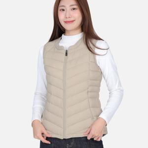 TEMU 여성 부드러운 슬림라인 따뜻한데 가벼운 경량 패딩 조끼 페더리피치(W6WV10)