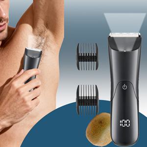 TEMU 남녀공용 엉덩이 및 바디 헤어 트리머 | USB 충전식, 세라믹 블레이드 헤드, 습식 및 건식 사용, 보호 가드 2개 포함, 아버지의 날, 크리스마스 선물로 적합