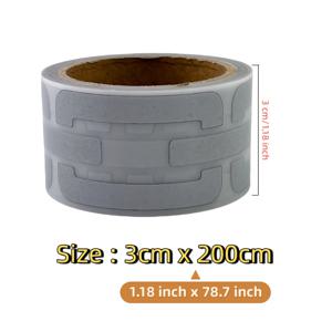 TEMU 3cm x 200cm 반사 열전사 비닐 | 체인 모양, 회색, 의류, 가방, 티셔츠, 모자에 적합