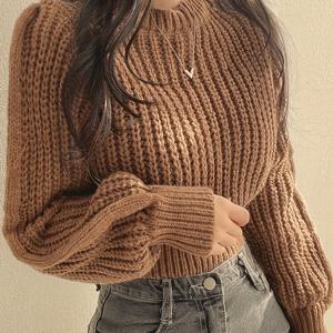 TEMU 새로운 가을/겨울 여성용 탑, 편안한 라운드넥 디자인, 넉넉한 핏과 달콤하고 독특한 스타일