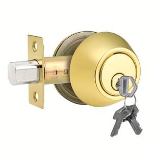 TEMU 자물쇠와 열쇠, 현관문 잠금장치, 황금색 강철 자물쇠와 열쇠