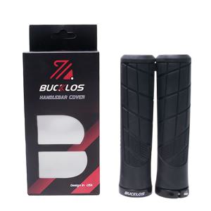 TEMU BUCKLOS 미끄럼 방지 잠금식 자전거 손잡이 - 부드러운 고무, 방수 핸들바러 커버, 산악 자전거용 텍스처드 그립, 블랙, 레드, 오렌지, 퍼플, 그린, 블루, 자전거 액세서리 | 텍스처드 그립 핸들바러 | 방수 고무 그립