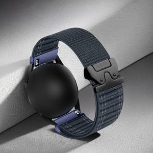 TEMU 1개 새로운 웨이브 패턴 나일론 시계 스트랩, 18mm/22mm, 20mm 7/6/5/4/3, 가민, 샤오미 스마트워치 호환, 피트니스 애호가와 캐주얼 착용자를 위한 조절 가능한 교체 밴드, 탄성 나일론 스트레치 시계 밴드