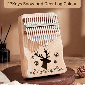 TEMU 17키 칼림바 초보자용 손가락 피아노, 쉬운 배움과 트렌디한 음악 선물 - 여자아이를 위한 생일 선물
