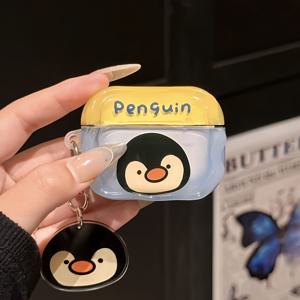 TEMU 귀여운 펭귄 소형 동물 펜던트 에어팟4 케이스, 에어팟프로2 케이스, 에어팟3 소프트 케이스