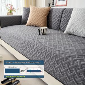 TEMU 스타일 초음파 플러시 소파 쿠션 1개입. 초극세사 섬유로 제작되었으며, 세탁기 사용 가능. 미끄럼 방지 기능과 편안한 디자인으로, 일년 내내 싱글부터 4인용 소파 보호 및 장식에 적합합니다.