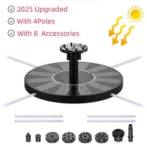 TEMU 4극이 특징인 향상된 태양광 부유식 분수 펌프. 새 목욕통을 위한 8개의 추가 장비가 함께 제공됩니다. 정원, 연못, 수영장 및 야외 수족관에 적합하며 크기는 16cm/6.3인치입니다.