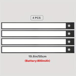 TEMU 4개 LED 모션 센서 캐비닛 조명 | 무선 마그네틱 USB 충전식 주방 야간 조명, 조절 가능한 조명, 우주 테마, 벽걸이형, 적외선 센서 기능, 팬트리, 옷장, 주방, 욕실에 적합|무드등