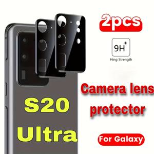 TEMU 갤럭시 S20 울트라/S21 울트라용 고화질 스크래치 방지 유리 보호 필름 2개 세트, 오일프루프, 폰 렌즈 보호 필름