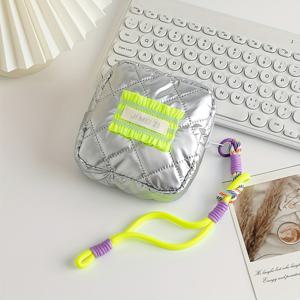 TEMU 1개 스타일리시한 작은 사각 가방, 대용량 내부 수납 공간, 여성용 고품질 메이크업 가방, 생리대 가방, 캐주얼 스타일, 가볍고 손세탁 가능, 휴대용 수납 파우치, 헤드폰, 데이터 케이블, 립스틱 보관에 적합