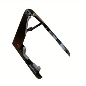 TEMU AROMA 전문가용 A-프레임 기타 스탠드 - 일렉트릭, 어쿠스틱, 베이스 기타에 적합, 미끄럼 방지 패딩 및 고무 발 - 접이식 바닥 여행 스탠드, 조절 가능, 휴대 가능, 보관 및 전시용 (AGS-01 블랙)