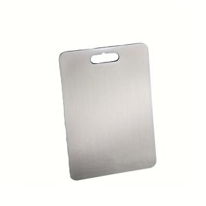 TEMU 1개 고품질 스테인리스 스틸 주방 도마 | 양면, -등급, 세척 용이, 야채, 과일, 고기 조리에 적합 | 주방 및 식당 필수품