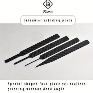 TEMU 베타 카본 파이버 컨투어드 샌딩 플레이트, 밀리터리 모델 샌딩 스틱, 모델 제작 도구, 모델의 접근하기 어려운 부분 손쉬운 샌딩