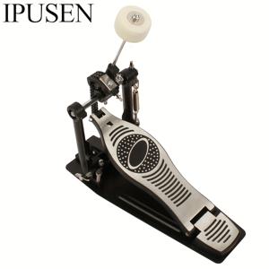 TEMU IPUSEN 헤비듀티 아이언 드럼 페달, 더블 체인 링크리지 및 미끄럼 방지 베이스 플레이트 - 강화된 안정성, 인체공학적 디자인, 드럼 키 포함, 전문적인 드러밍을 위한 안전한 그립
