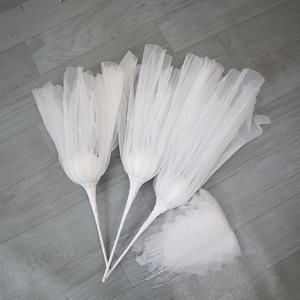 TEMU 매장 창문, 야외 웨딩 장식, 홈 앤 가든 장식, 스튜디오 사진 촬영 소품, 통로 장식용 인조 실크 메시 꽃 3개 세트