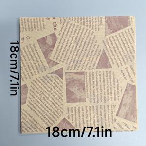 TEMU 200개 및 100개가 포함된 500개 갈색 방유 종이, -등급 왁스 페이퍼, 7.1 X 7.1인치, 바구니 라이너용 왁스 페이퍼, 방유 프레쉬 샌드위치 페이퍼, 바구니/트레이용 종이