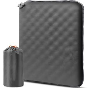 TEMU 자동 팽창 메모리폼 에어 쿠션 의자 - 휴대용 초경량 에어 패딩, 여행, 캠핑, 비행기, 차량, 경기장용 - 컴팩트 자동 팽창 기술로 즉시 사용 가능|캠핑의자