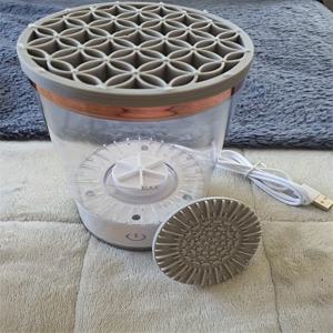 TEMU 다기능 전동 메이크업 브러쉬 클리너 - 뷰티 브러쉬 건조대, 2-in-1 자동 메이크업 드라이어, 가정 및 여행 필수품